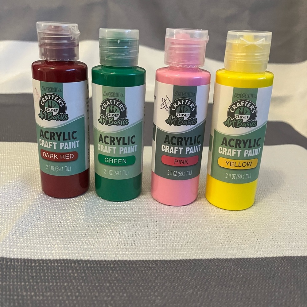 Acrylic Craft Paint Set - 9- 2 oz new bottles.